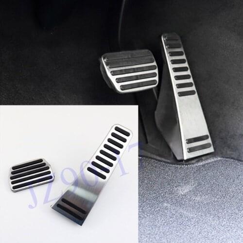 Non Slip Stainless Steel Gas Fuel Brake Foot Footrest Automatic Pedal Cover Fit For Volvo S90 V90 2017 2018 XC90 2016-2018