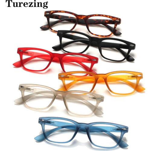 Turezing Multicolor Reading Glasses for Men and Women, Light Spring Hinged Glasses, Easy to Wear, 5 Sets