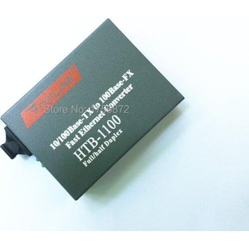 HTB-1100 Optical Media Converter 10/100Mbps RJ45 Multi-Mode Duplex Fiber SC port Converter 2KM
