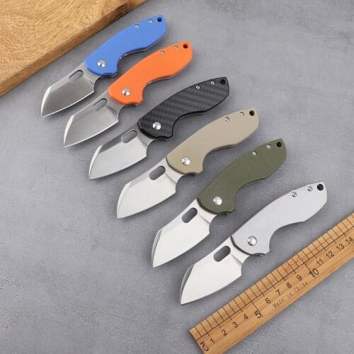EDC folding knife 5311 carbon fiber handle 8cr13mov steel blade tactical knife multi-purpose outdoor camping hunting knife