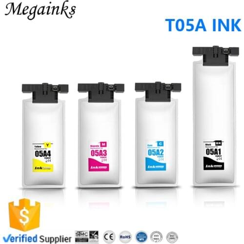 T05A1 T05A2 T05A3 T05A4 pigmen ink bag For Epson WF-C878R WF-C879R printer with chip T05A pigment ink BK C M Y