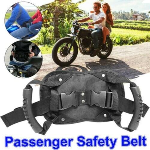 Universal Motorcycle Scooters Safety Belt Rear Seat Passenger Grip Grab Handle Non-slip Strap For Motorcycle Seat Strap Armrest