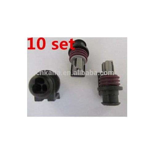 10 Set 15397257 15397149 Delphi 3 Pin Sealed Auto Connector Assy For Engine Oil Temp Gauge