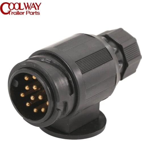 12V 13 Pin Car Vehicle Boat RV Trailer Caravan Plug Wiring Connector Adapter Parts