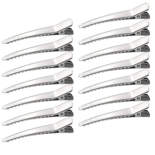 20pcs 30/35/45/60mm Rhodium Metal Alligator Hair Pins Teeth Bows Hair Clips Hairdressing Hair Grip DIY Accessories Hairpins