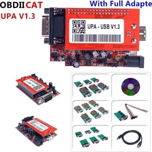 2020 Newest UPA USB Device 1.3 Eeprom Adapter ECU Programmer Diagnostic-tool UPA-USB ECU Programmer V1.3 With Full Adapter UPA