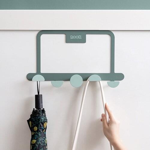 5 Hooks Home Bathroom Organizer Rack Clothes Coat Hat Towel Hanger Door Hooks Coat Hat Hanger Home Storage Organizer Kitchen