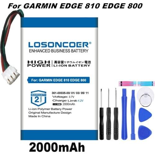 2000mAh 361-00035-03 Battery for Garmin Nuvi 2405,2405LT,2447,2447LT,2455LT,2457,2475LT,2505,2547, 2555LT,2597,2789 GPS Battery
