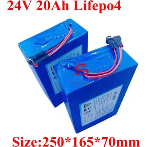 Brand 24v 20ah Lifepo4 Battery Pack 24v Electric Scooter Motor 500w 24v 700w Lithium Battery 24v Ebike Use 3.2v 20ah +Charger
