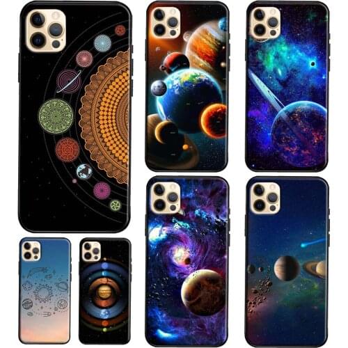 Space Solar System Planets Universe Soft TPU Case For iPhone 12 Mini 11 Pro Max 6S 7 8 Plus X XR XS Max SE 2020 Case Cover