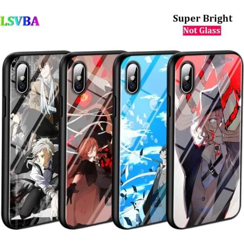 Black Cover Bungou Stray Dogs Dazai Osamu for iPhone 11 11Pro X XR XS Max for iPhone 8 7 6 6S Plus 5S 5 SE Glossy Phone Case