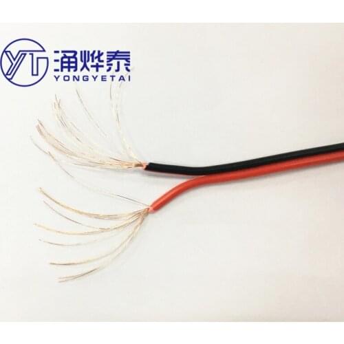 10 meters red and black side by side test line 2*0.75MM square wire 300V Hot sale