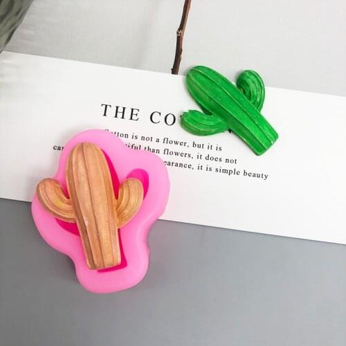 Cactus chocolate turning sugar mold cake decoration baking tools hand glue scented gypsum candle mold soap moulds
