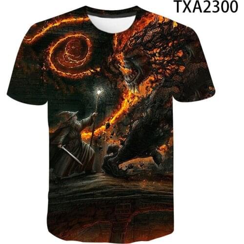 New Summer Fashion Boy Girl Kids Movie Ring Printed 3D T-Shirt Men Women Children Cotton Cool Streetwear Tee Tops