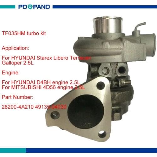 Engine turbo charger kit TF035HM turbocharger for HYUNDAI Starex Terracan Libero Galloper II 2.5L 28200-4A210 282004A210