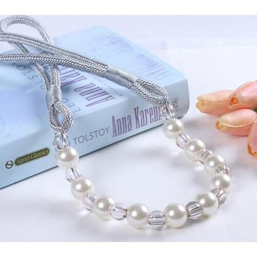 Magnetic Ball Curtain Tie Rope Backs Holdbacks Rope Winding Buckle Clips Accessory Rods Accessoires Hook Holder Home Decorations