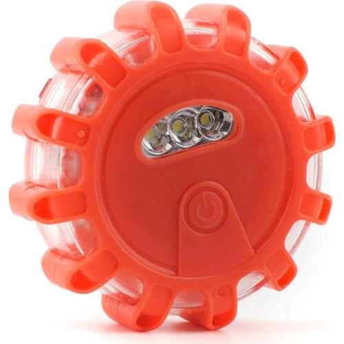 Multifunctional Warning Light LED Road Flare Lamp Magnet Flashing Warning Red Lights for Car Roadside Safety Emergency Lamp