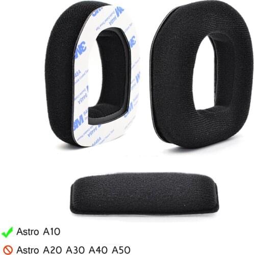 For Logitech ASTRO A10 Headphones Soft Foam Flannel Ear Pads Cushion Cover EarPads High Quality