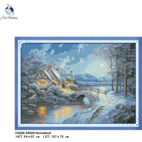 The Homeland Cross Stitch Kit Aida 14ct 11ct Counted Printed Canvas Stitches DMC Cotton thread Embroider DIY Handmade Needlework
