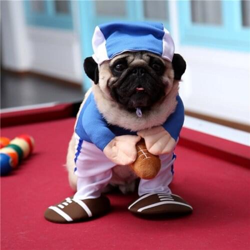Traumdeutung Small Dogs Clothes Funny Cosplay Baseball team Costume Outfit For Pet Cosplay Cat Clothes Cartoon Dog Clothing