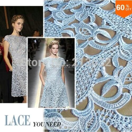 PQYY17 african guipure lace water soluble chemical lace hollow out fabric for patchwork patchwork fabric cotton ankara fabric