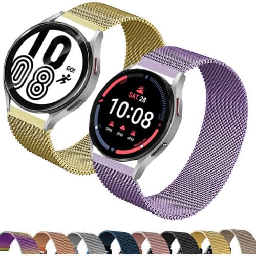 Magnetic loop for Samsung Galaxy Watch Active 2 3 4 44mm 45mm 46mm Amazfit gts 2 Bip 20mm 22mm Bracelet hauwei watch gt 2 Strap