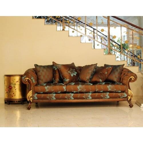 Luxury French Style Living Room Sofa Set Classic Fabric Living Room Furniture Wohnzimmer Sofa Set Klassische GH86