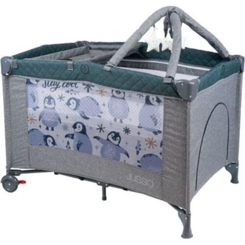 Gray Linen Dream Soft Linen Playpen 70x110 cm Portable Playpen Quality Easily Installed Playpen Crib safe
