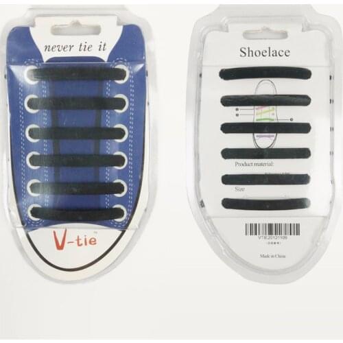Lazy shoelace 12pcs/set Practical Women No Tie Shoelaces Elastic Silicone Shoe Lace Suitable For All Sneakers flat shoelace
