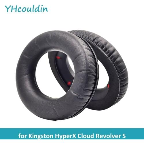 YHcouldin Replacement Ear Pads Fit for Kingston HyperX Cloud Revolver S Gaming Headset Protein Skin Ear Cushions Cover Headphone