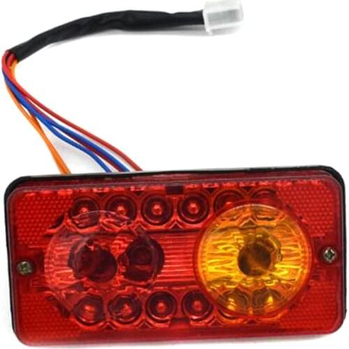 12V DC LED Rear Tail Lights Brake Turn Signal Reverse Lamp For Electric-Tricycle