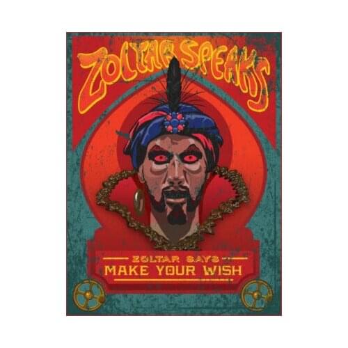 Zoltar from the Movie Big in Red Art print Silk poster Home Wall Decor