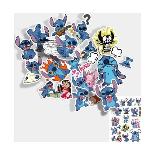 17pcs Cartoon cute trolley suitcase suitcase sticker laptop stickers