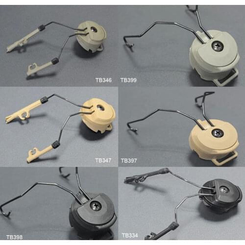 5pcs/lot FMA Tactical Helmet Accessories Sordin Type Headset Holder Fast Helmet Rail Adapter Set BK/DE/FG