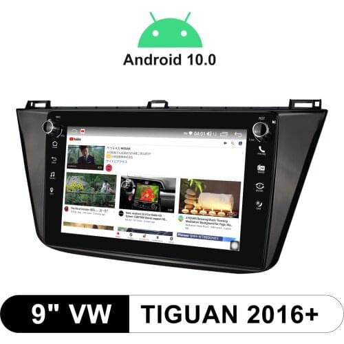9 Inch Android 10.0 Car Radio Stereo 1280*720 Supporet WiFi/Bluetooth/Carplay 4GB RAM 64GB ROM Car System For VW Tiguan 2016