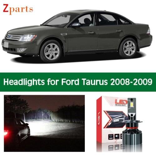 Car Lamps For Ford Taurus 2008 2009 LED Headlight Low Beam High Beam Super Bright Auto Bulbs 12V Lighting Lamp Accessories