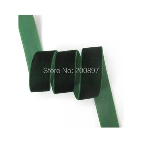 20mm 3 4 inch flocking ribbon velvet tape solid color choices gift packing non stretch accessories 50yardsl lot