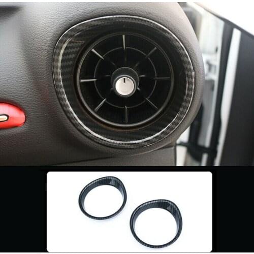 Carbon Fiber Black Side Air Vent Outlet Cover for Kia Forte / K3 / Cerato 19-20