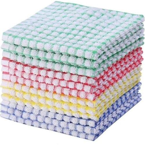 Quality Kitchen Dish Towels, Bulk Cotton Kitchen Hand Towels, 10 Pack Dishcloth for Washing Dishes Dish Rags for Drying Dishes