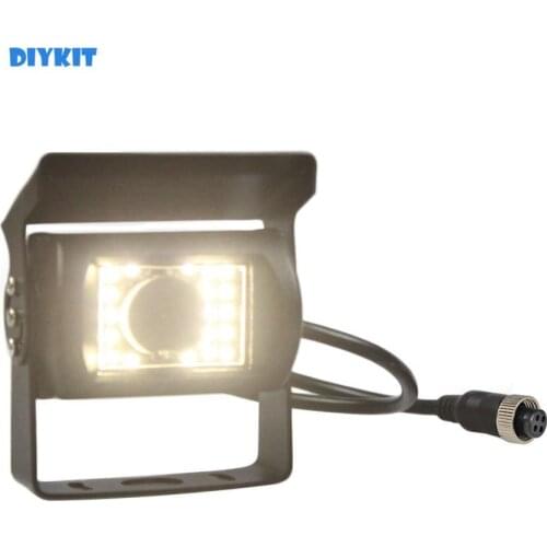 DIYKIT Waterproof 4PIN 12V-24V HD Van Bus Lorry Rear View Reversing Parking Camera Car Camera LED Color Night Vision
