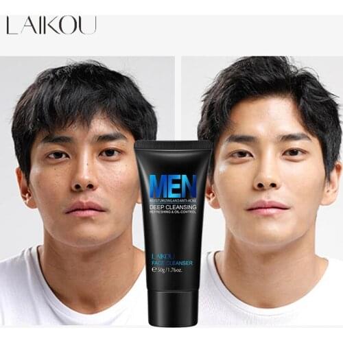 Men Scrub Facial Cleanser Face Washing Moisturizing Man Skin Care Oil Control Blackhead Remove Deep Norishing Scrub