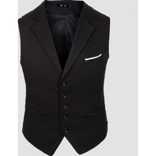 New-Arrival-Men-Suit-Dress-Vest-Men-s-Fitted-Leisure-Waistcoat-Casual-Business-Jacket-Tops-five