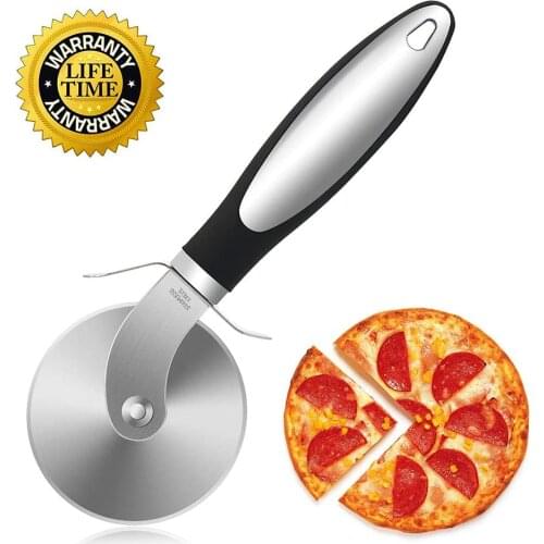 Pizza Cutter Wheel, Quality Stainless Steel Pizza Cutter, Super Sharp Slicer with Non Slip Handle, Baking Accessories