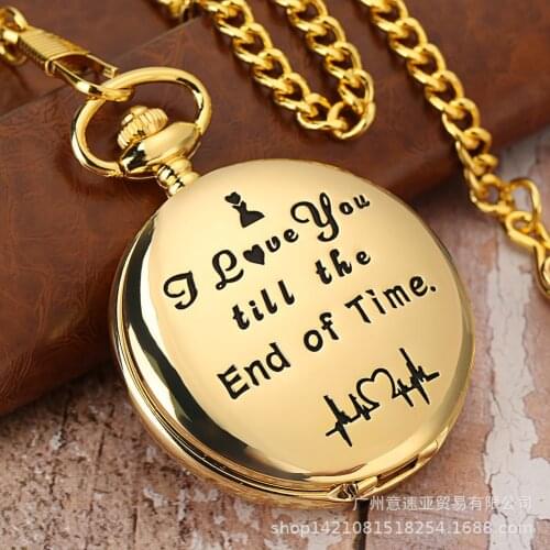 Birthday Gift For Girlfriend Boyfriend Pocket Watch With Gift Box Valentines Day Gift For Wife Husband Present Engagement Gift