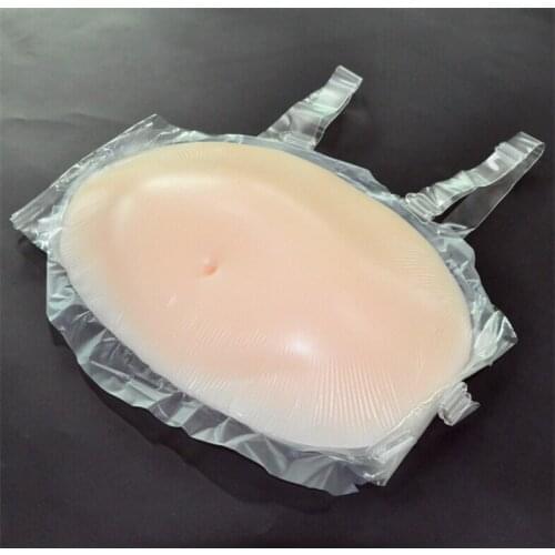 4-5 Month 1500g Realistic Soft 100% Silicone Belly Artificial Tummy Fake Belly Baby Tummy Silicone Belly Fake Pregnancy
