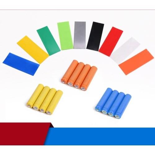 Width 27mm Diameter 16mm PVC Heat-Shrinkable Tube Lithium Battery Packaging Repair Film 16340 123A Battery Sleeve