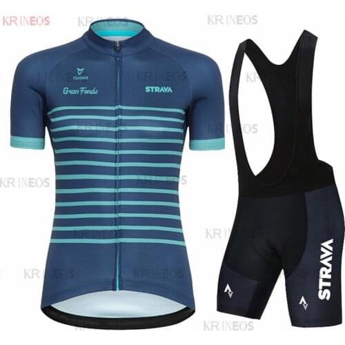STRAVA Women Cycling Clothing Bicycle Jersey Set Female Ciclismo Girl Cycle Casual Wear Road Bike Bib Short Pant Pad Ciclismo