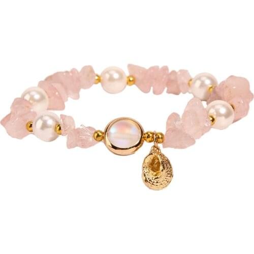 Korean personality natural gravel bracelet female temperament lucky transfer bracelet for women Jewelry
