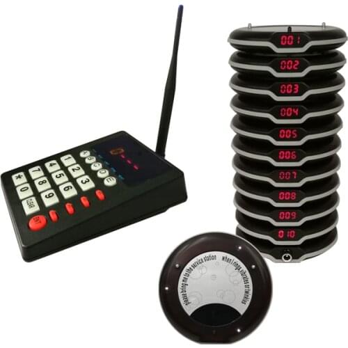 100% Waterproof Pagers with Keyboard Wireless Paging Queuing Calling System for Restaurant Equipments