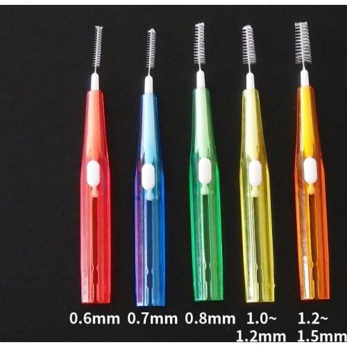 20 pcs Interdental brush retractable interdental brush Correction braces
